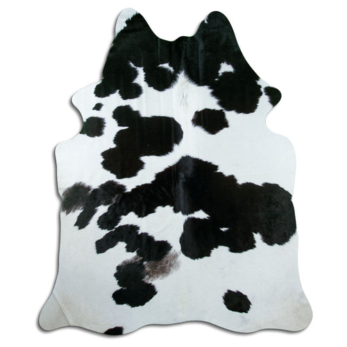 Black & White Cowhide Rug XL