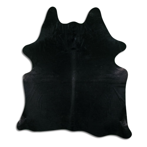Black Cowhide Rug XL