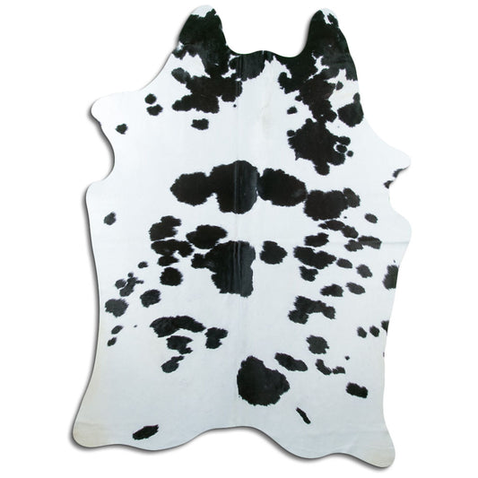 Black & White Cowhide Rug XXL