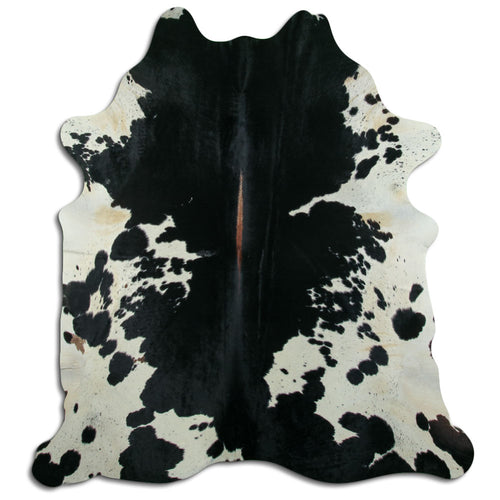 Black & White Cowhide Rug XL
