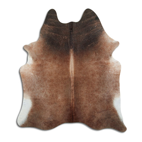 Tan Grey Cowhide Rug XL
