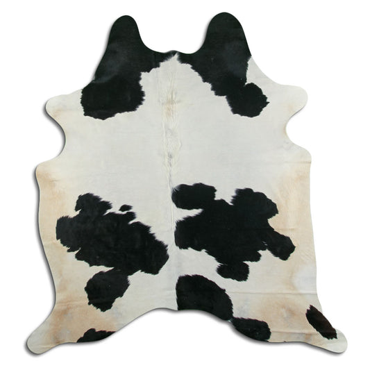 Black & White Cowhide Rug XL