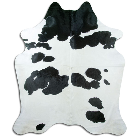 Black & White Cowhide Rug XXL