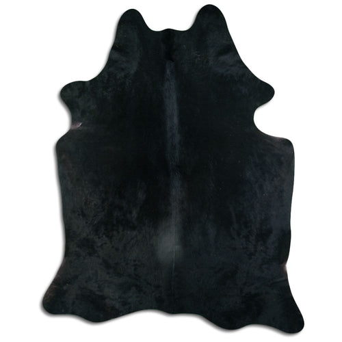 Black Cowhide Rug XXL