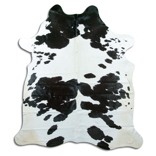 Black & White Cowhide Rug XXL