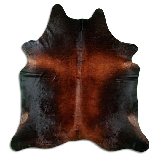 Brown Cowhide Rug L