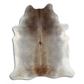 Tan Grey Cowhide Rug L
