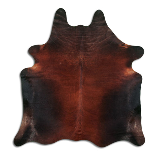 Brown Cowhide Rug L