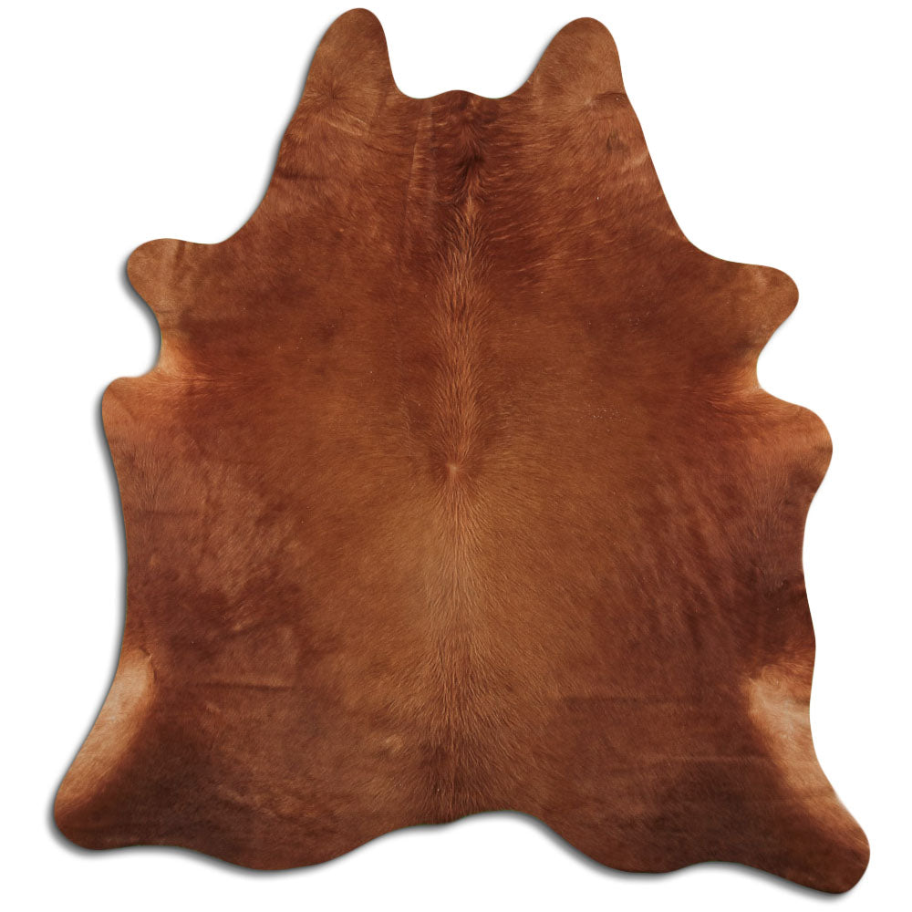 Brown Cowhide Rug L