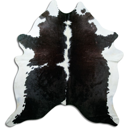 Brown & White Cowhide Rug XXL