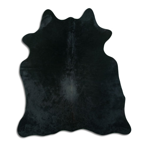 Black Cowhide Rug M