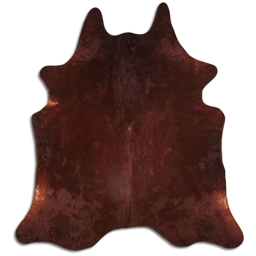Brown Cowhide Rug L