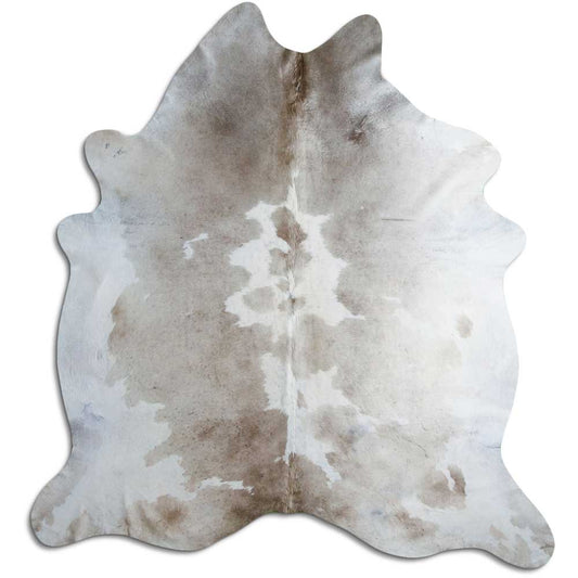 Brown & White Cowhide Rug XXL