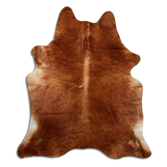 Brown Cowhide Rug L