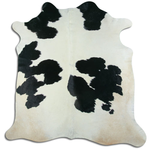 Black & White Cowhide Rug XL