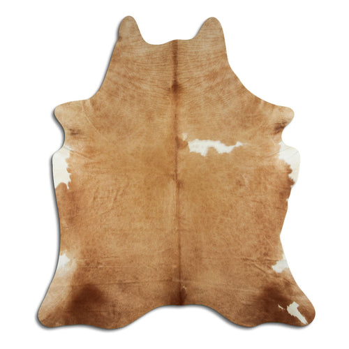 Brown & White Cowhide Rug XL
