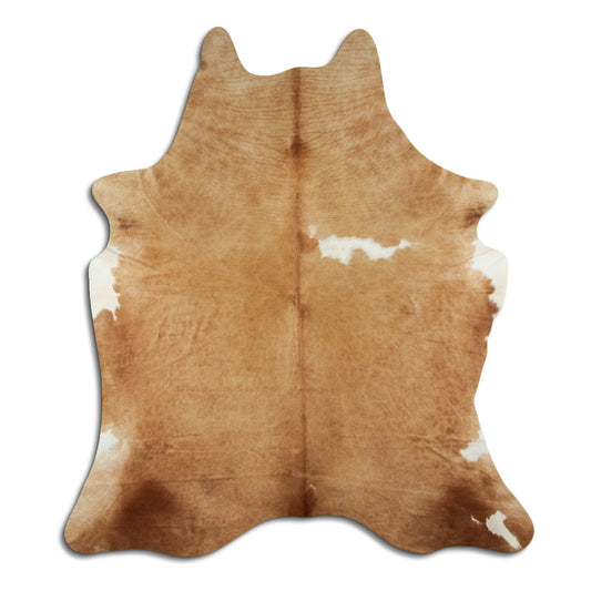 Brown & White Cowhide Rug XL