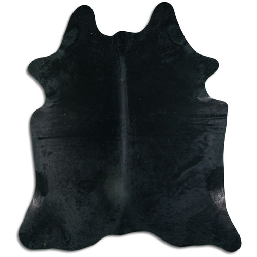 Black Cowhide Rug XXL