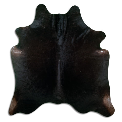 Black Cowhide Rug XL