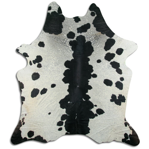 Black & White Cowhide Rug XXL