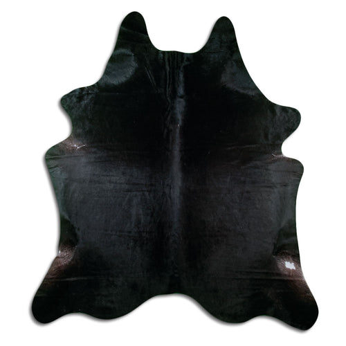 Black Cowhide Rug XL