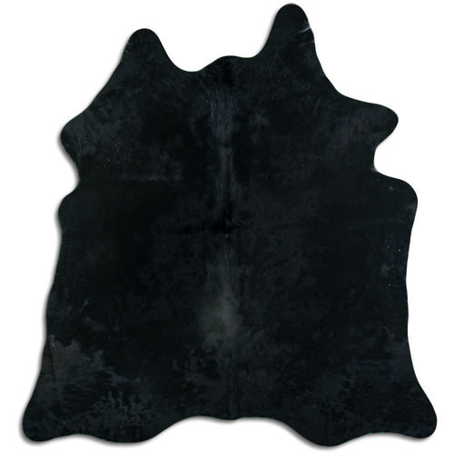 Black Cowhide Rug XXL