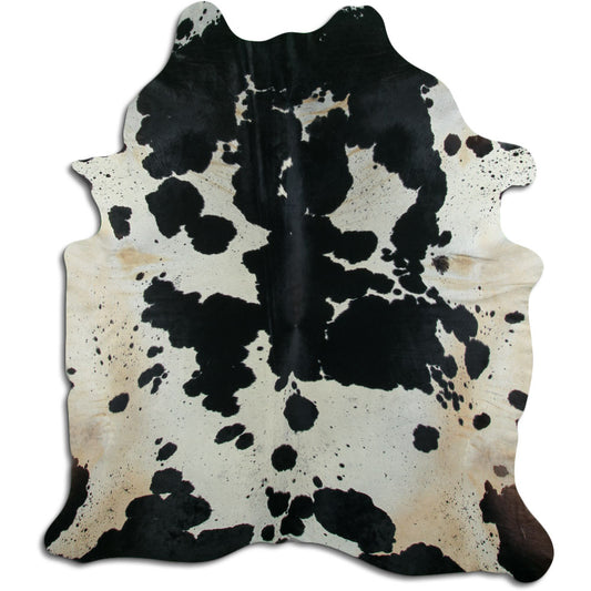 Black & White Cowhide Rug XXL