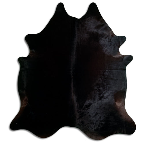 Black Cowhide Rug XXL
