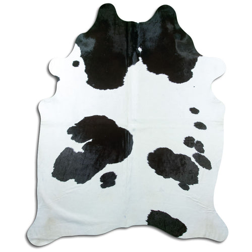 Black & White Cowhide Rug XXL