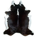 Brown & White Cowhide Rug XXXL