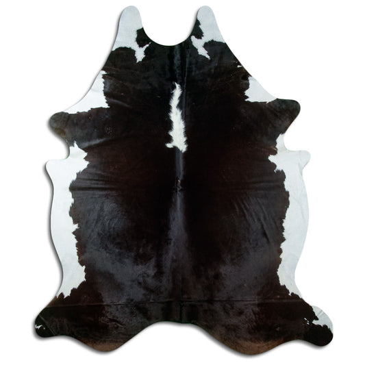 Brown & White Cowhide Rug XXXL