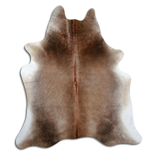Tan Grey Cowhide Rug XL