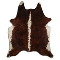 Brown & White Cowhide Rug XXXL