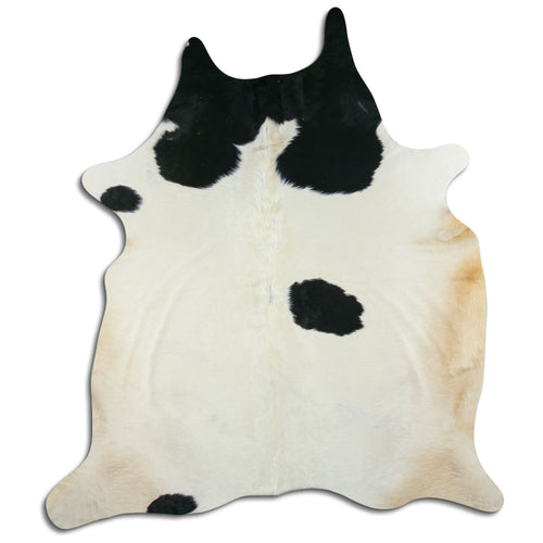Black & White Cowhide Rug XXL