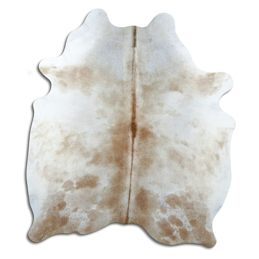 Tan Grey Cowhide Rug L