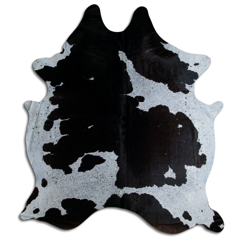 Black & White Cowhide Rug XXL
