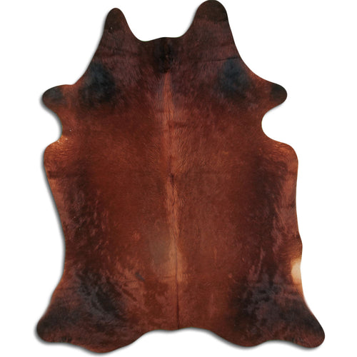 Brown Cowhide Rug L