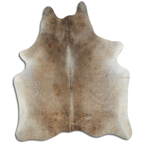 Tan Grey Cowhide Rug XL