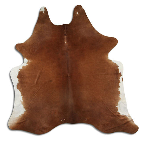 Brown Cowhide Rug L