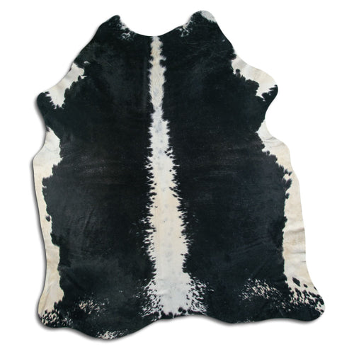 Brown & White Cowhide Rug XXL