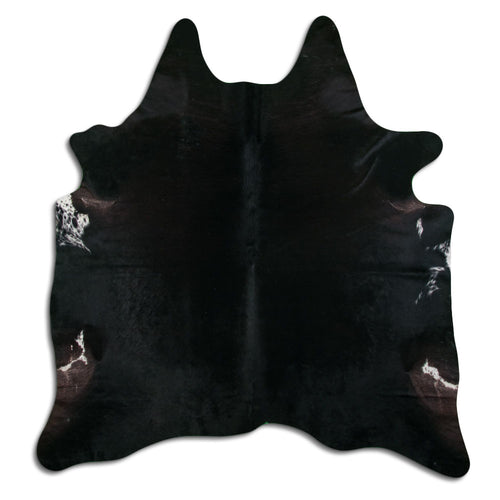 Black Cowhide Rug XL