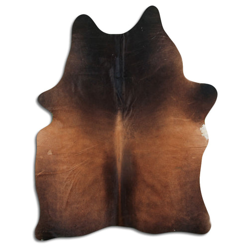 Brown Cowhide Rug L