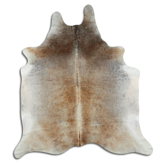 Tan Grey Cowhide Rug XL