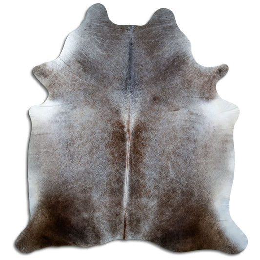 Tan Grey Cowhide Rug XL