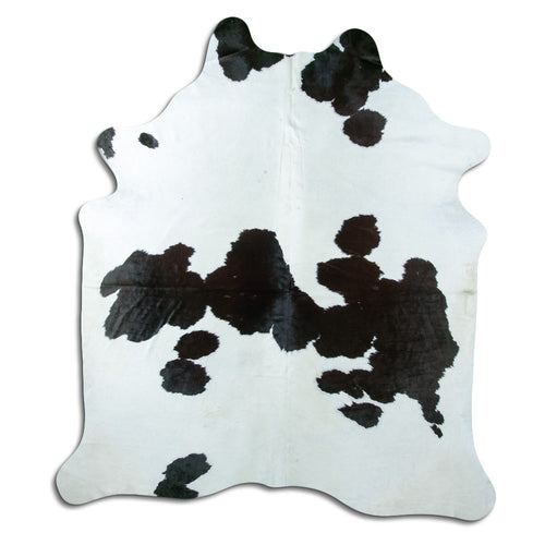Black & White Cowhide Rug XXL
