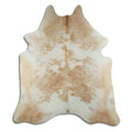 Brown & White Cowhide Rug XXL