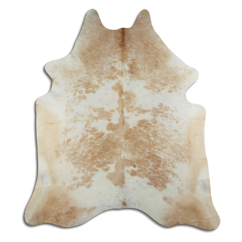 Brown & White Cowhide Rug XXL