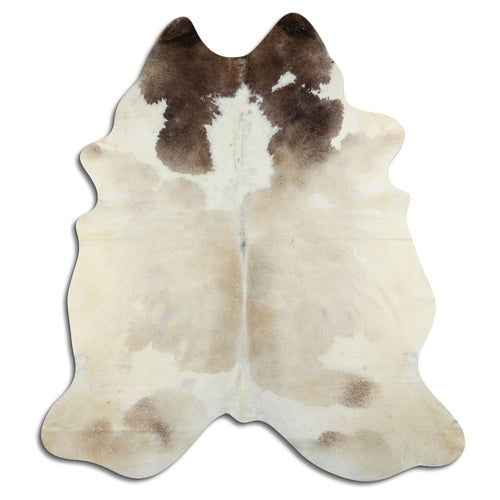Brown & White Cowhide Rug XXL