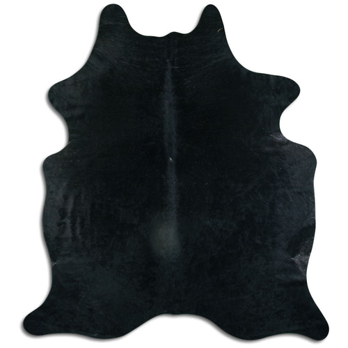 Black Cowhide Rug XXL