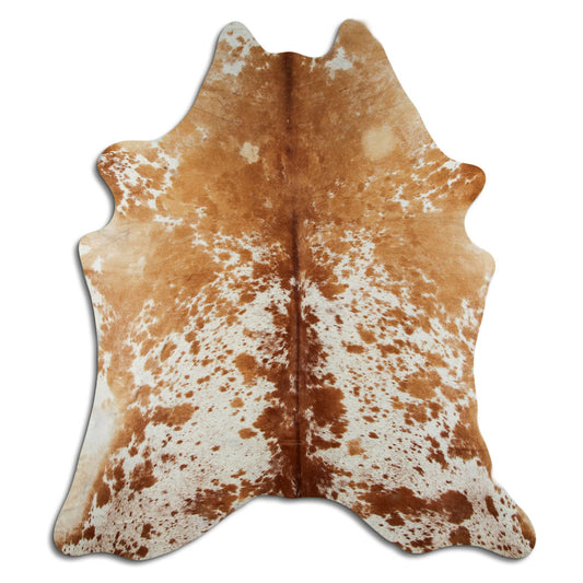 Brown & White Cowhide Rug XXL